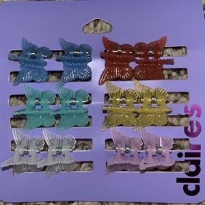 New Claire’s Butterfly Hair-clips (12 ct)